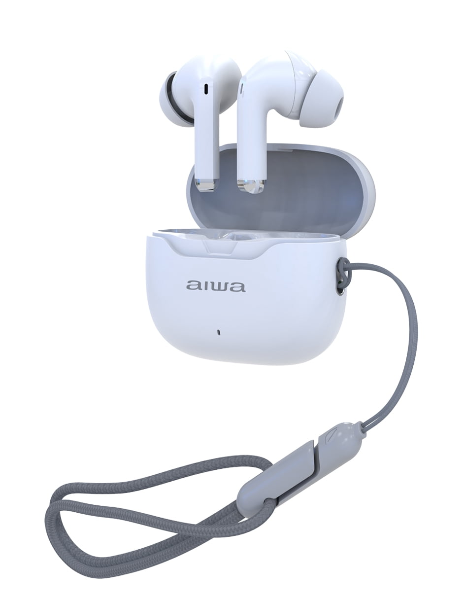 Auriculares In-ear Inalámbricos Aiwa Awtwsg50ancw Noise Cancelling Blanco
