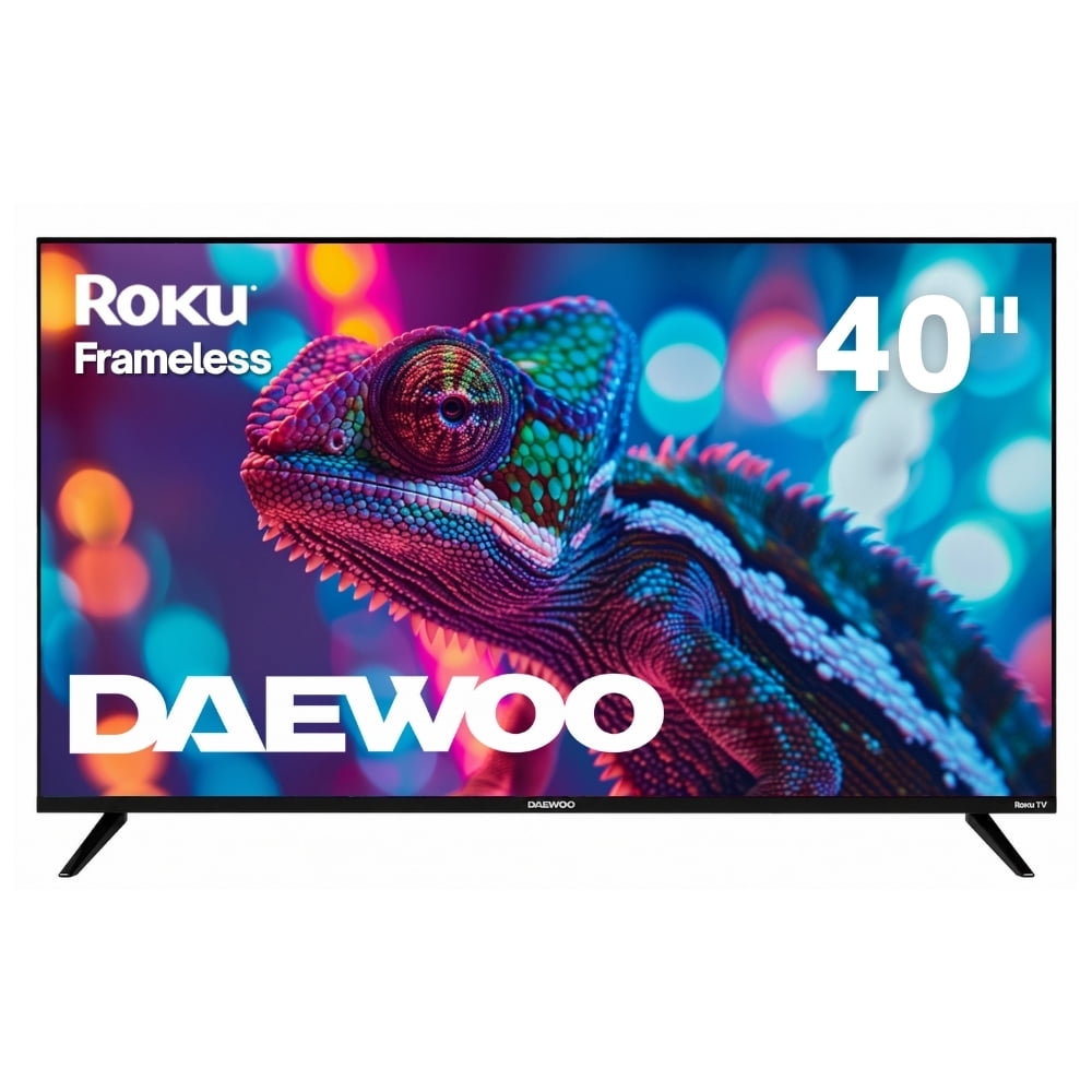 Pantalla Daewoo 40 Pulgadas QLED Roku Frameless Roku TV