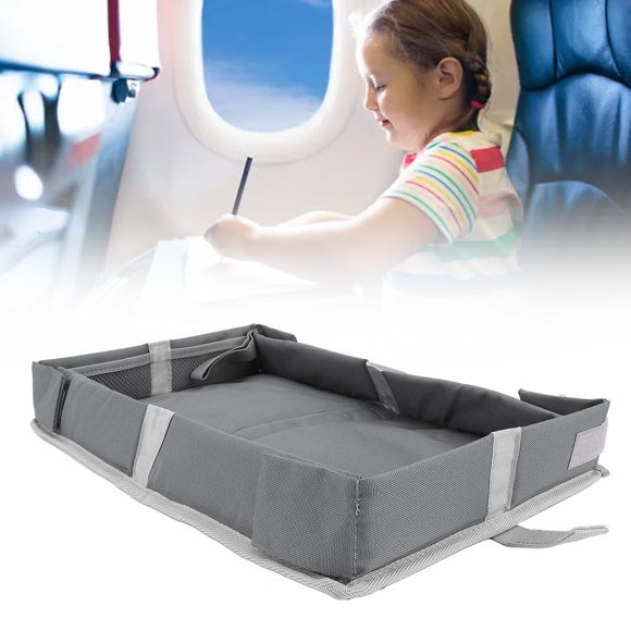 Cubierta Plegable Para Bandeja De Viaje, Organizador De Mesa Con Bandeja Para Avión, Multifuncional Para Niños, Adultos, Trenes, Aviones Con Almacenamiento