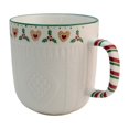 thumbnail image 2 of Set Tarros de Porcelana Blanca con Relieve, Colección Navideña, 4 Modelos Diferentes, Tazas para Bebidas Calientes, Capacidad 345 ml, 2 of 5