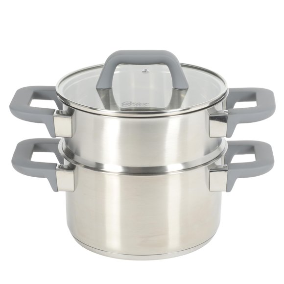 Olla holandesa Oster Beauford de acero inoxidable de 2.9 cuartos, juego