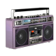 thumbnail image 4 of Radiocasetera QFX Purple  Bluetooth con Conversión a MP3 y Ecualizador de 3 Bandas Am/Fm, 4 of 10