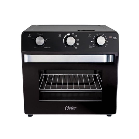 Horno con Freidora de Aire Oster 22 Litros y 5 Funciones con Recubrimiento Antiadherente Negro
