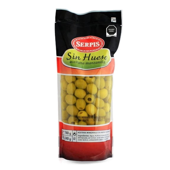 Aceituna Serpis sin hueso 740 g