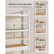 thumbnail image 2 of SONGMICS Mueble para Inodoro, Estante sobre Inodoro, Estantería de 3 Niveles, Estante Ajustable, Blanco Nube y Beige Natural, 2 of 5