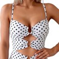thumbnail image 2 of TaTaai Women's Slim Fit One Piece Swimsuit, Sleeveless Monokini with Soft Cup Padding, Fashion Swimwear for Vacation, Pool Activities and Summer Holiday Gift, 2 of 5