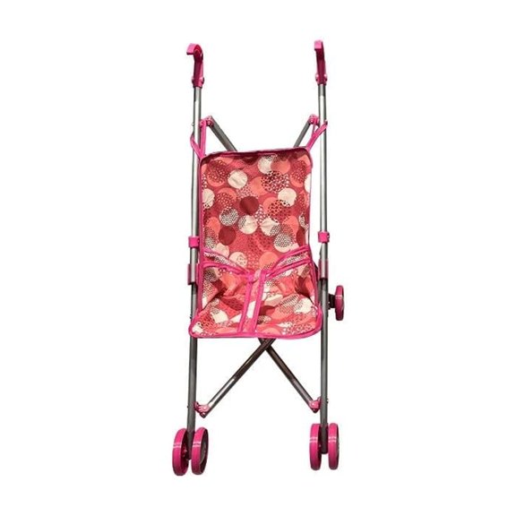 Carriola Baby Boutique Diseño Círculos Rojo para Muñeca