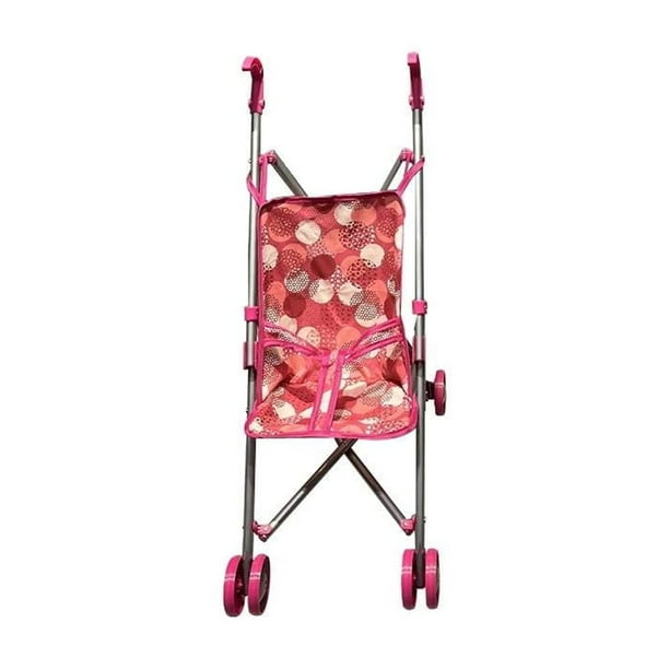 Carriola Baby Boutique Diseño Círculos Rojo para Muñeca