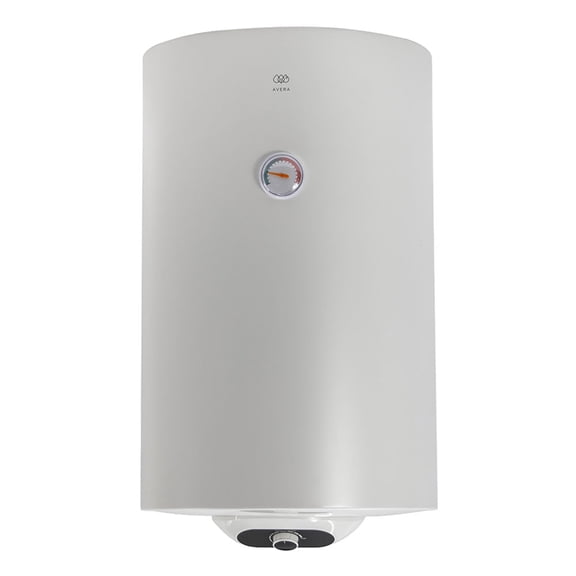 Calentador de Agua Depósito Eléctrico 80 Litros, 2 Servicios, Encendido automático, Temperatura ajustable 20°C a 75°C, Corriente eléctrica 127V, Seguro y sin gas, Boiler de depósito AVERA, C80LE