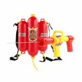 thumbnail image 2 of 2x Mochila De Bombero Juguete De Playa Acuático Set De Juego De Rol De Bombero Diseño Realista Set De Disfraz De Bombero Para Niños, Pistola De Agua Contra Incendios Para Exteriores, 2 of 8