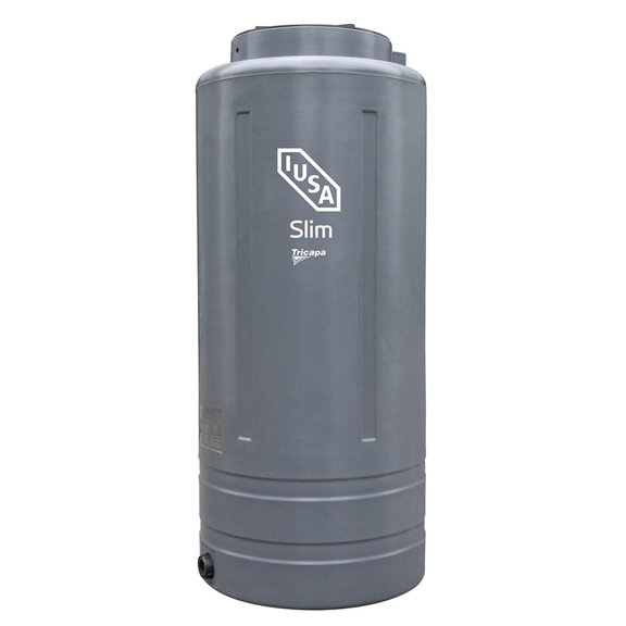 Tinaco Slim Gris 1100 L con accesorios, IUSA
