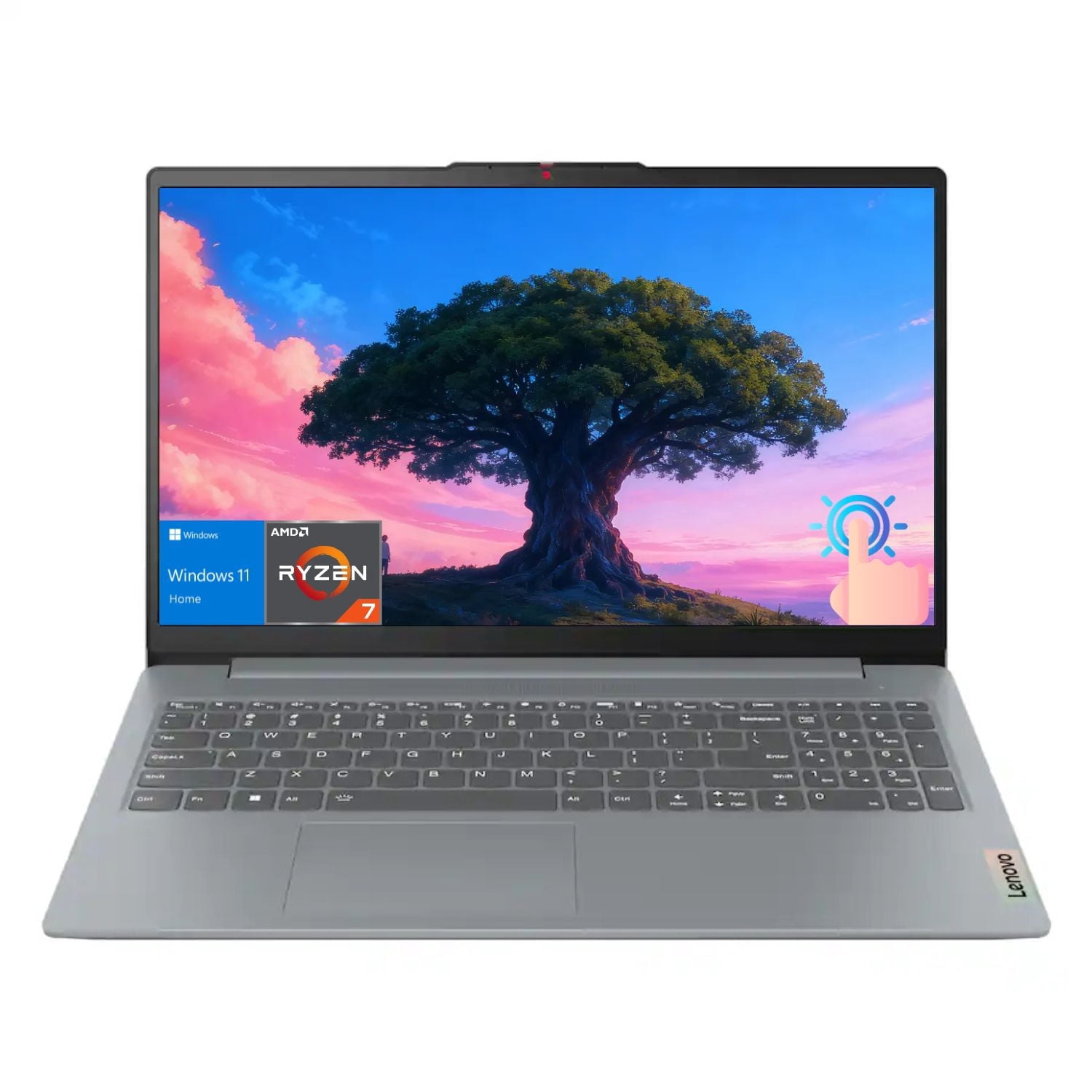Lenovo IdeaPad Slim 3 Laptop con Pantalla Táctil FHD de 15.6", AMD Ryzen 7 5825U, 16GB RAM, 512GB SSD, Windows 11 Home