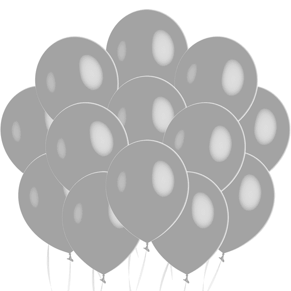 Globos plateados de 9 pulgadas (100 pzas)