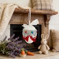 thumbnail image 4 of Colgante de huevo de Pascua con lazo | Decoración colgante de plástico de 6 cm para la búsqueda de huevos de Pascua, artículos de fiesta y rellenos de cestas | Apto para niños, reutilizable en azul,, 4 of 7