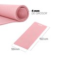 thumbnail image 3 of Tapete de Yoga MUUK Fitness 4mm Antiderrapante 150x59cm Con Correa Color Rosa Pastel, 3 of 9