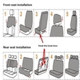 thumbnail image 3 of Fundas para Asientos de Coche Fundas Universales para Reposacabezas de Coche Protector de Cojín Impermeable para la Mayoría de Coches con Reposacabezas Independientes ANGGREK  Otros, 3 of 8