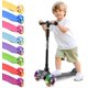 thumbnail image 1 of Monopatin Scooter para Niños de 2 a 5 Años Hurtle, 3 Ruedas con Luces LED, Mini Kickboard con Freno, Manillar Ajustable de 63 cm a 71 cm, Antideslizante, Patin del Diablo, Negro, 1 of 7