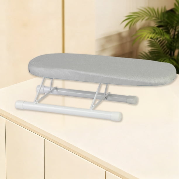 Imagen 2 de Ohmyroo Compact Foldable Mini Ironing Board for Sleeves and Collars, Portable Travel Ironing Pad with Heat-Resistant Cover for Garment Touch-Ups