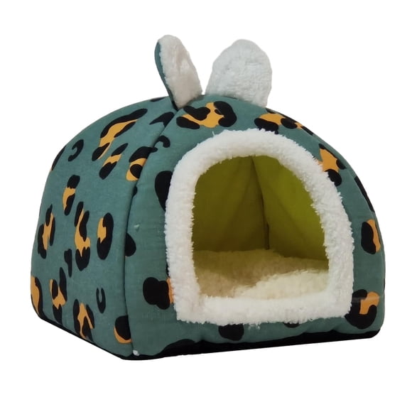 Cama para gatos Cama para gatos Autocalentable Interior Dormir Dormir Acogedor Perrera Nido para gatos Semi Azul