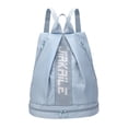 thumbnail image 2 of Mochila de gimnasio para mujer con compartimento para zapatos y bolsillo húmedo, bolsa deportiva impermeable y ligera para viajar, 2 of 8