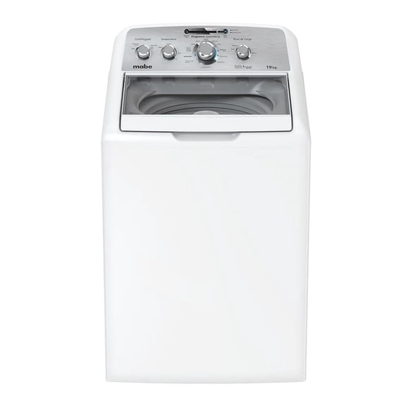 Lavadora Mabe 19 kg Tapa de Cristal Blanco