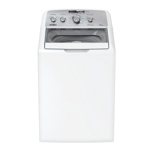 Lavadora Mabe 19 kg Tapa de Cristal Blanco