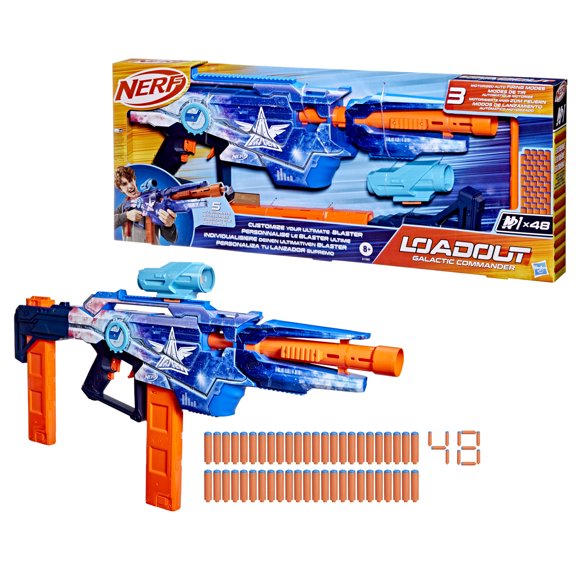 Lanzador Hasbro Nerf Loadout Galactic Commander 48 Dardos