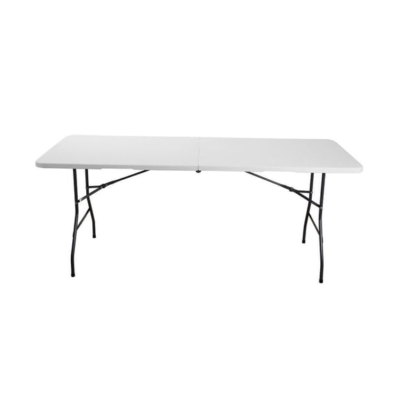 Mesa Plegable Loomber Blanca de 180 centímetros