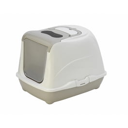 Arenero Para Gato Cerrado Grande Anti olores Incluye Pala y Filtro Moderna Products  Cerrado