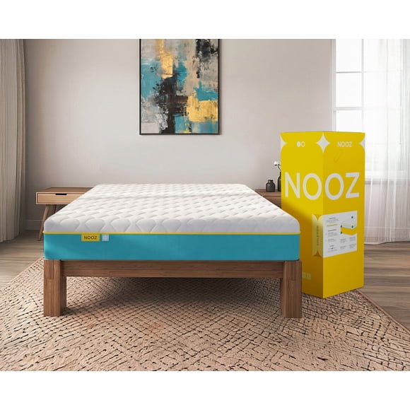Colchón Queen Size De Caja Nooz Prime Fresh 24 cm Firmeza Media Fresco de Espumas Memory Foam