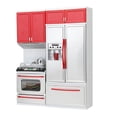 thumbnail image 4 of Estufa de cocina Refrigerador Juguetes de cocina con pilas para 3 años + rojo, 4 of 8
