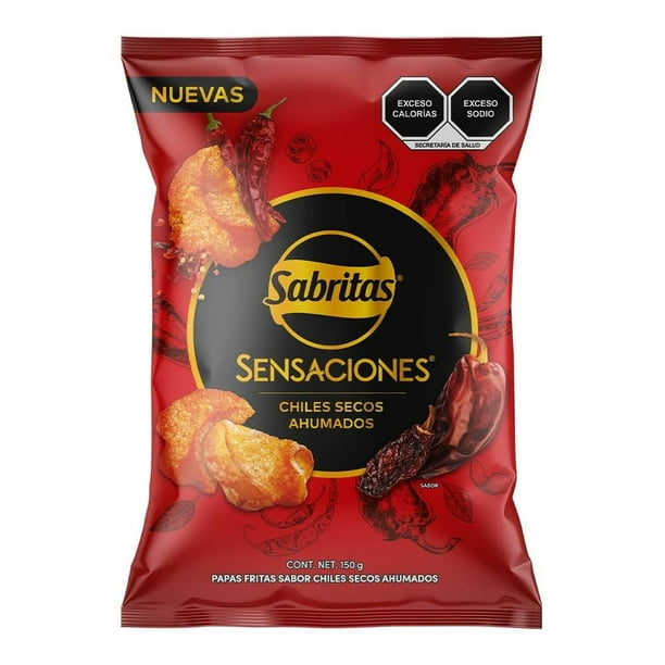 Imagen 2 de Papas fritas Sabritas Sensaciones sabor chiles secos ahumados 150 g