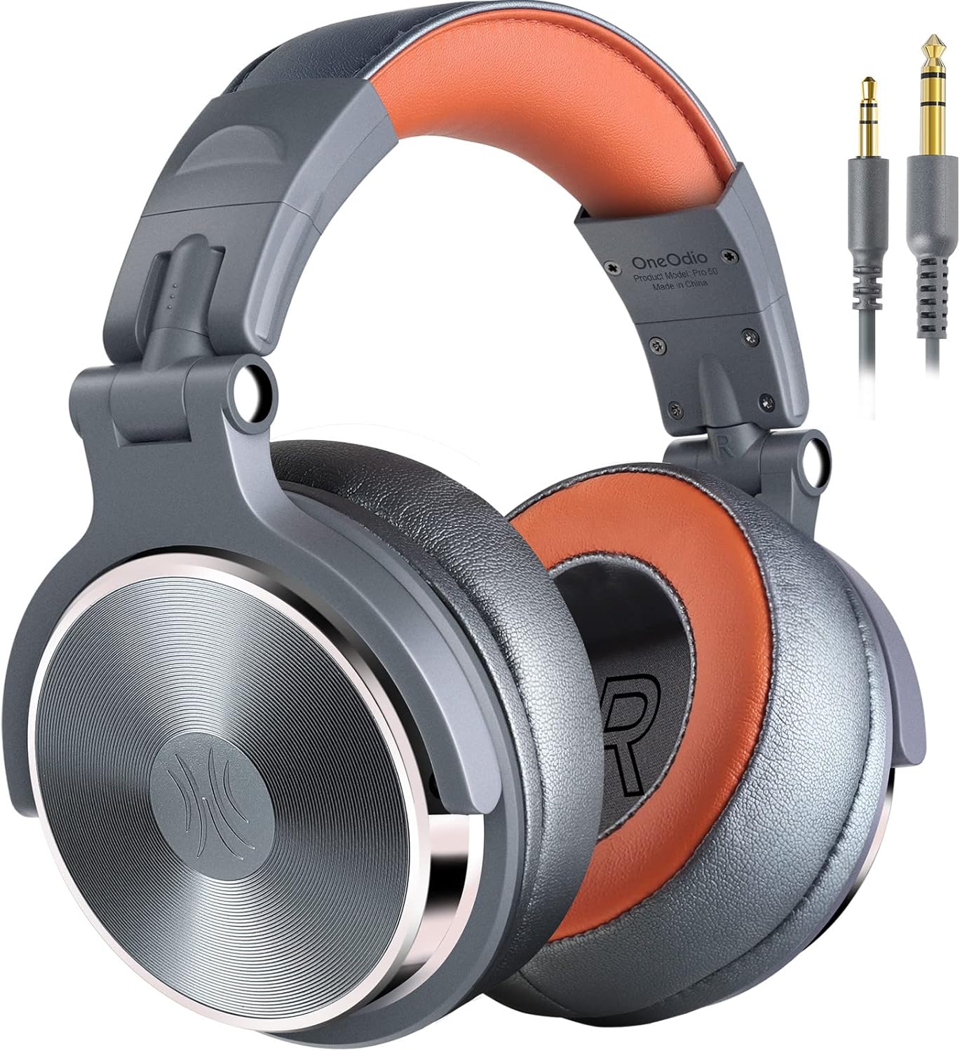 Audífonos Over Ears con cable OneOdio Pro-50 Studio Para DJ Gris marrón