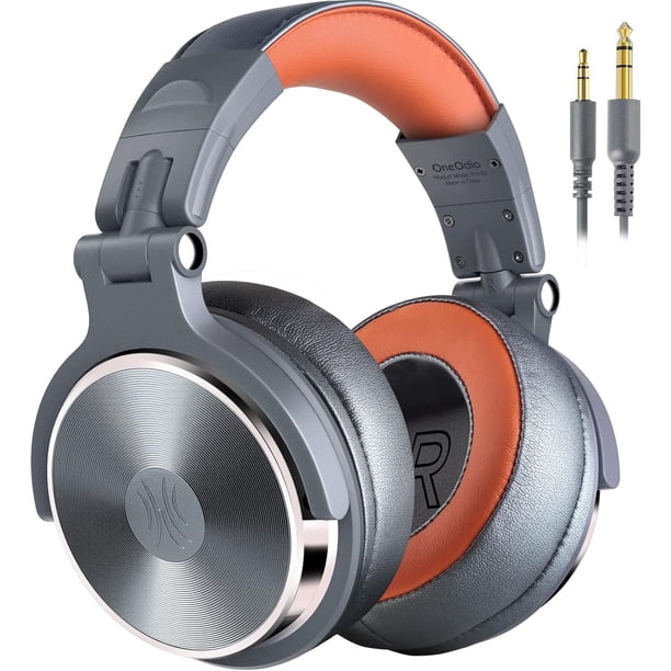 Audífonos Over Ears con cable OneOdio Pro-50 Studio Para DJ Gris marrón
