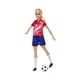 thumbnail image 2 of Muñeca Barbie Mattel Profesiones Jugadora de Fútbol Playera Roja, 2 of 4