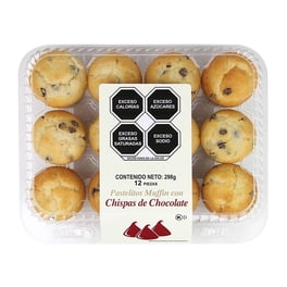 Mini Muffins con Chispas de Chocolate 12 Piezas