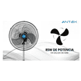 thumbnail image 4 of Kit De 2 Ventiladores 18in, 85w De Potencia, 3 Aspas Metal Estructura Negro Aspas Plateado Diámetro 18, 4 of 5