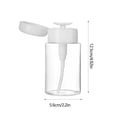 thumbnail image 3 of Transparent Press Bottle 200ml | Refillable Push Dispenser for Makeup Remover, Lotion, Alcohol, Nail Polish Remover | Leak-Proof Travel Size | Clear Plastic | Portable | 4.92x2.2in, 3 of 8