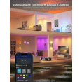 thumbnail image 5 of Smart Bulb Gu10 Rgbww, 400lm Dimmable Color Changing Bulb, Wifi Bluetooth Works With Alexa, Google Assistant (4pcs), 5 of 5