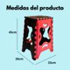 thumbnail image 5 of Banco Plegable Grande Portatil Plastico Soporta 120kg 1pz Acabado De La Estructura Mate Color Rojo, 5 of 6