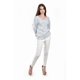 thumbnail image 5 of Sueter con ribete en contraste Roman Fashion /Juvenil, 272011 (Gris) gris M, 5 of 6
