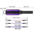 thumbnail image 3 of Juego de bandas de resistencia | Correas ajustables para tobillos para piernas y glúteos | Bandas elásticas de TPE para fitness de 10/20/30 lbs | Equipo de ejercicio para gimnasio en casa | 32 cm de, 3 of 6
