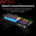 thumbnail image 2 of Memoria RAM DDR4 G.SKILL Trident Z RGB Series (XMP) de 16 GB (2 x 8 GB), 3200 MT/s CL16-18-18-38, 1,35 V, Intel AMD, UDIMM para ordenador de escritorio (F4-3200C16D-16GTZR), 2 of 5