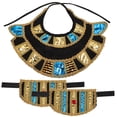thumbnail image 3 of 1 Juego de accesorios de disfraz egipcio para mujer, Collar de disfraz egipcio, pulseras egipcias, 3 of 5