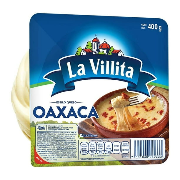 Imagen 2 de Queso Oaxaca La Villita 30 en bola 400 g