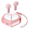 thumbnail image 1 of VEATOOL K520 Auriculares Inalámbricos Intrauditivos, Bluetooth 5.3, Diseño con Cordón Portátil, Perfil Doble en Forma de Corazón, 1 of 8