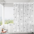 thumbnail image 4 of Cortina de Ducha Gruesa para Baño, Resistente Al Agua, con Barra, Tela Impermeable, Sin Perforaciones, 4 of 6