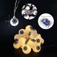 thumbnail image 4 of Cadena de luces de Halloween de 10 pies (3 metros) con 20 LED; decoración para exteriores a pilas con forma de globos oculares, ideal para fiestas de Halloween., 4 of 7