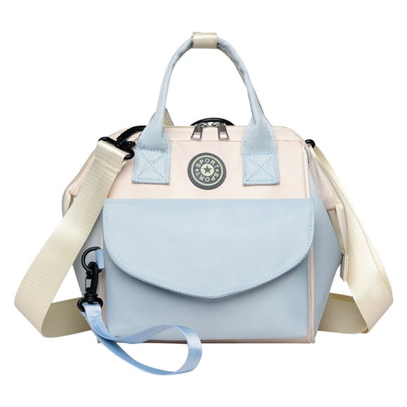 Xihbxyly Bolsa de Pañales, Bolsillo Frontal Multifuncional Desmontable, Diseño Compacto y Moderno, Amplio Espacio para Guardar Artículos Esenciales, Resistente Al Agua, Correa Cómoda, Tamaño 23 X 14