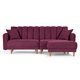 thumbnail image 2 of Sala Modular Sofá Cama Reversible De Lino Morado Modelo Avocata, 2 of 8
